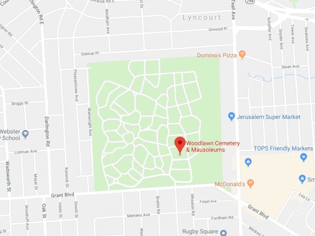 Google Map of Woodlawn Cemetery
